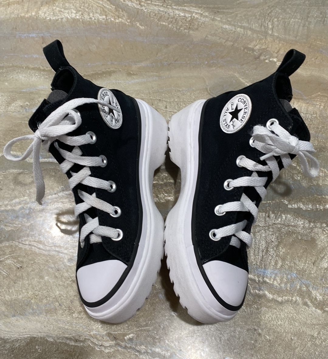 Converse Chuck Taylor All Star Black Sneakers Youth Size 1 (Please See all Pics)
