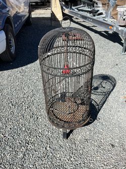  Rought Iron Bird Cage