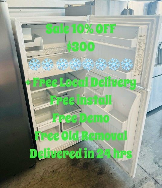 Refrigerator Hotpoint Top Freezer Clean Like New Free Delivery 