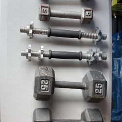 🏋️ Home Gym Weight Set – Plates, Dumbbells, and Bars 