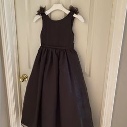 Brown Flower Girls Dress 