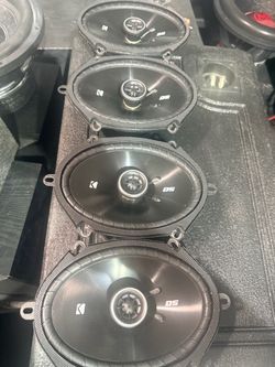 4 Kicker 6x8 2 way speakers -new