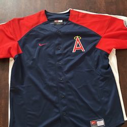 Vintage 90s Anaheim Angels Nike Jersey Size Large Can Fit XL Comes Baggy 