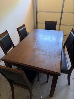 6 person dinner table