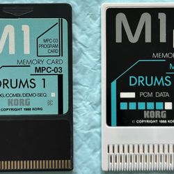 KORG M1 Keyboard Drums1 Cards Set