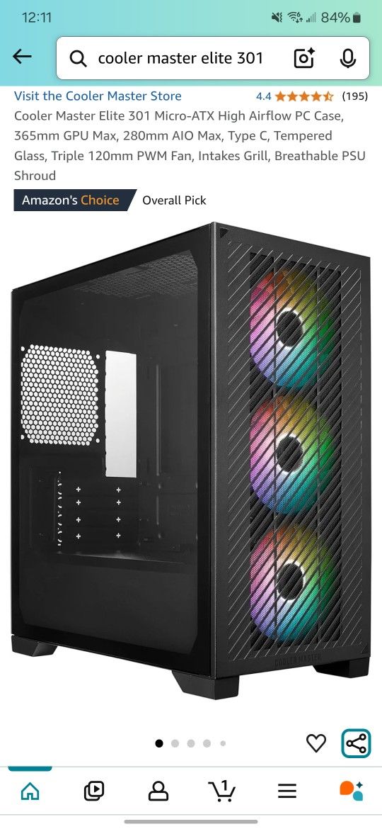 Cooler Master Elite 301 PC Case