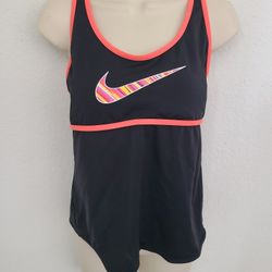 Nike Racerback Flared Workout Top W Removable Pads  Sz 12 Large