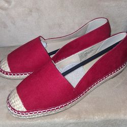 Red Ellos Espadrille Flats 9M