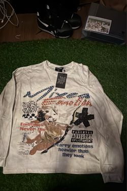 Mixed Emotion Graphic Long Sleeve Shirt