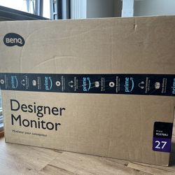 27” BENQ 4K Designer Monitor + Factory Box 