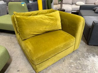 JOYBIRD Sebastian Single Arm Corner Chair in Royale Apple (As Is)