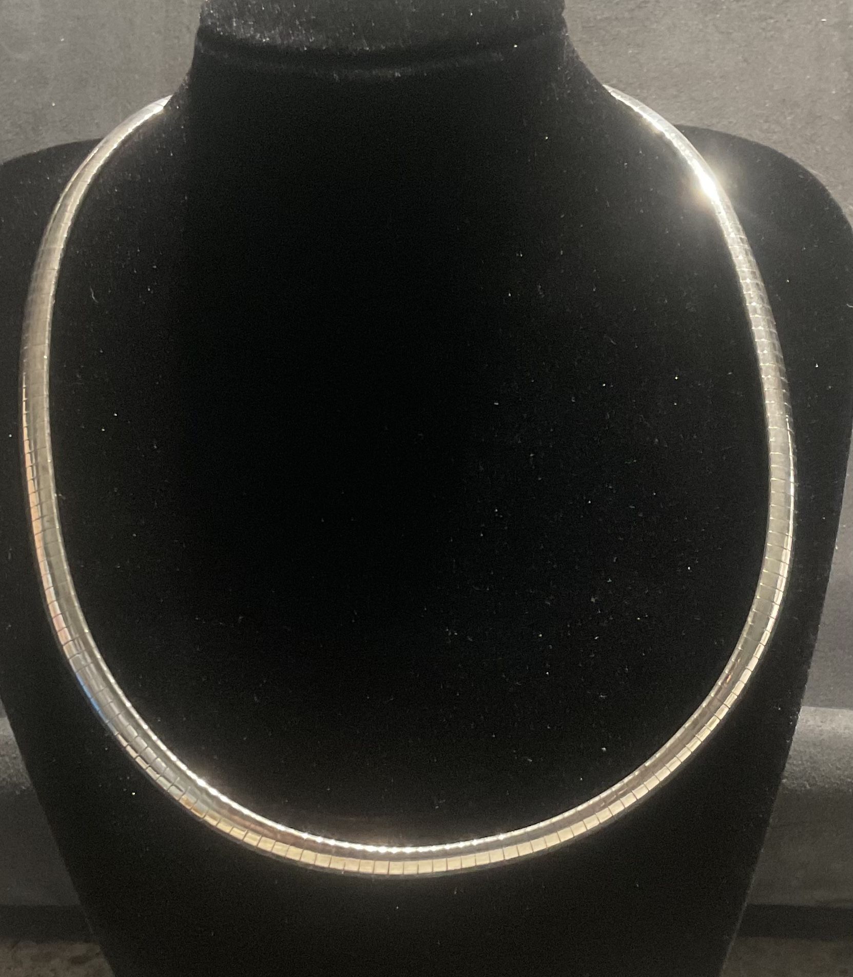 Omega Sterling Silver Necklace