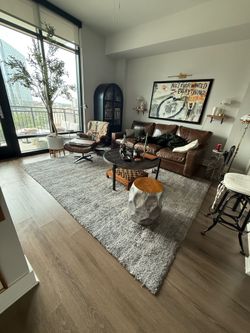 Hand tufted Turkish Carpet grey 10x8