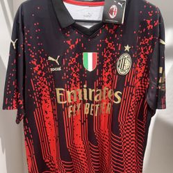 AC Milan Puma Jersey – Red & Black – Size XL– New With Tags