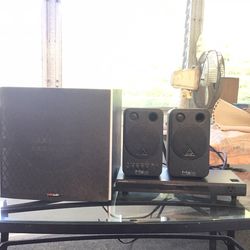 Woofer/ Monitor Speakers / Power Line Conditioner as a Bundle