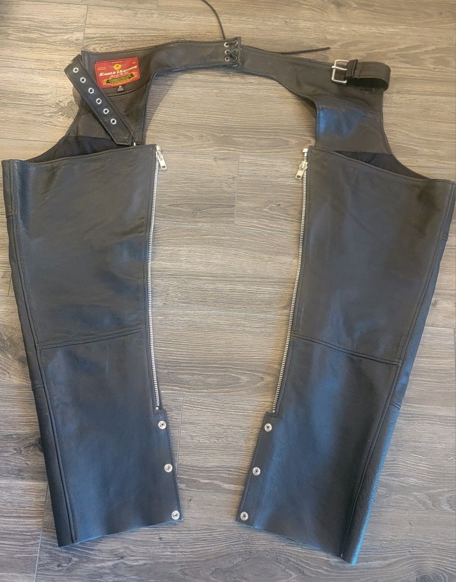 Women's Leather Motorcycle Chaps