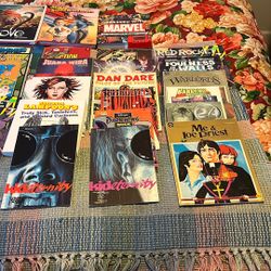 Large Lot Of 29 Some Vintage Comics Graphic Novels And Kids Books