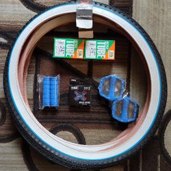 NEW Bicycle Bmx Parts Bundle 24" Blue