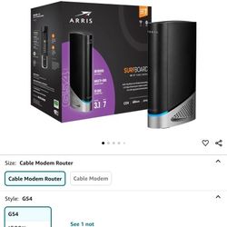 ARRIS (G54) - Cable Modem Router Combo - Fast DOCSIS 3.1 Multi-Gigabit & BE 18000 WiFi 7 Router Comcast Xfinity, Cox, Spectrum Quad-Band 1, Up to 18 G