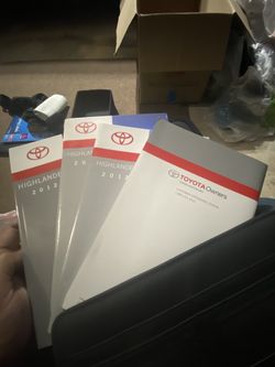 Manual/Handbooks For 2012 Toyota Highlander 
