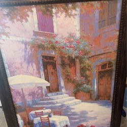 2 Large Framed Artwork 