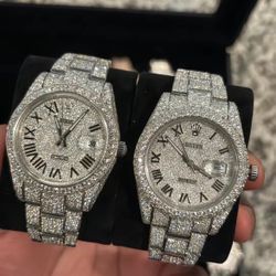 Vvs Moissanite Rolex Watch