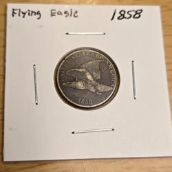 1858 Flying Eagle Cent 