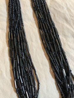 Cookie lee blue beaded necklace