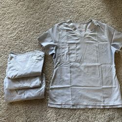 Greys Anatomy 4 Pair Spandex Stretch White Scrub Tops