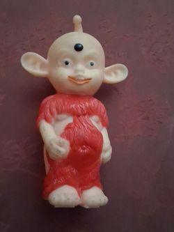 Vintage Bibo God Monster Archie Mcphee Character Rubber Squeeze Toy