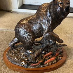 John Parsons Bronze Grizzly Bear Statue 