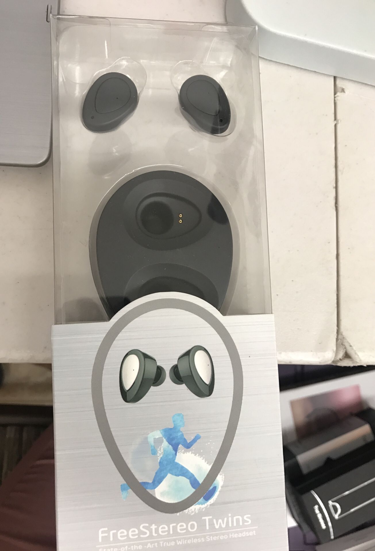 Free stereo twins Bluetooth wireless headset