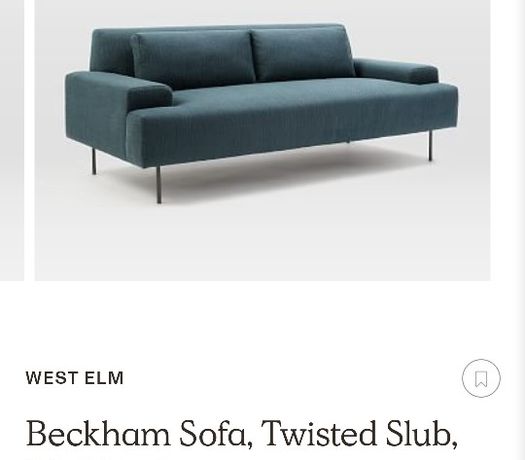 West elm beckham sofa deals