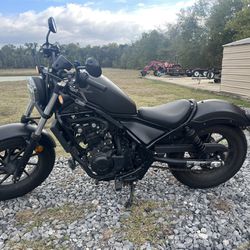 Black Honda Rebel 500 ,2021