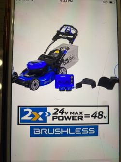 KOBALT 20-In Dual Battery Self-Propelled Mower