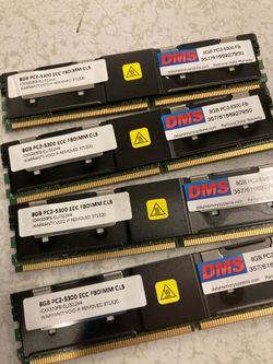 8gb desktop/server ram chips 667mhz, ddr2-667, pc2-5300 ecc fbdimm