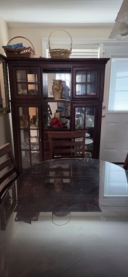 Dinning Room Table and China