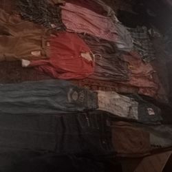 Jeans And Cargo Shorts Size 32/32 Jeans $7 Each Cargo Shorts $5 Each Shirts Size Large $3 Each