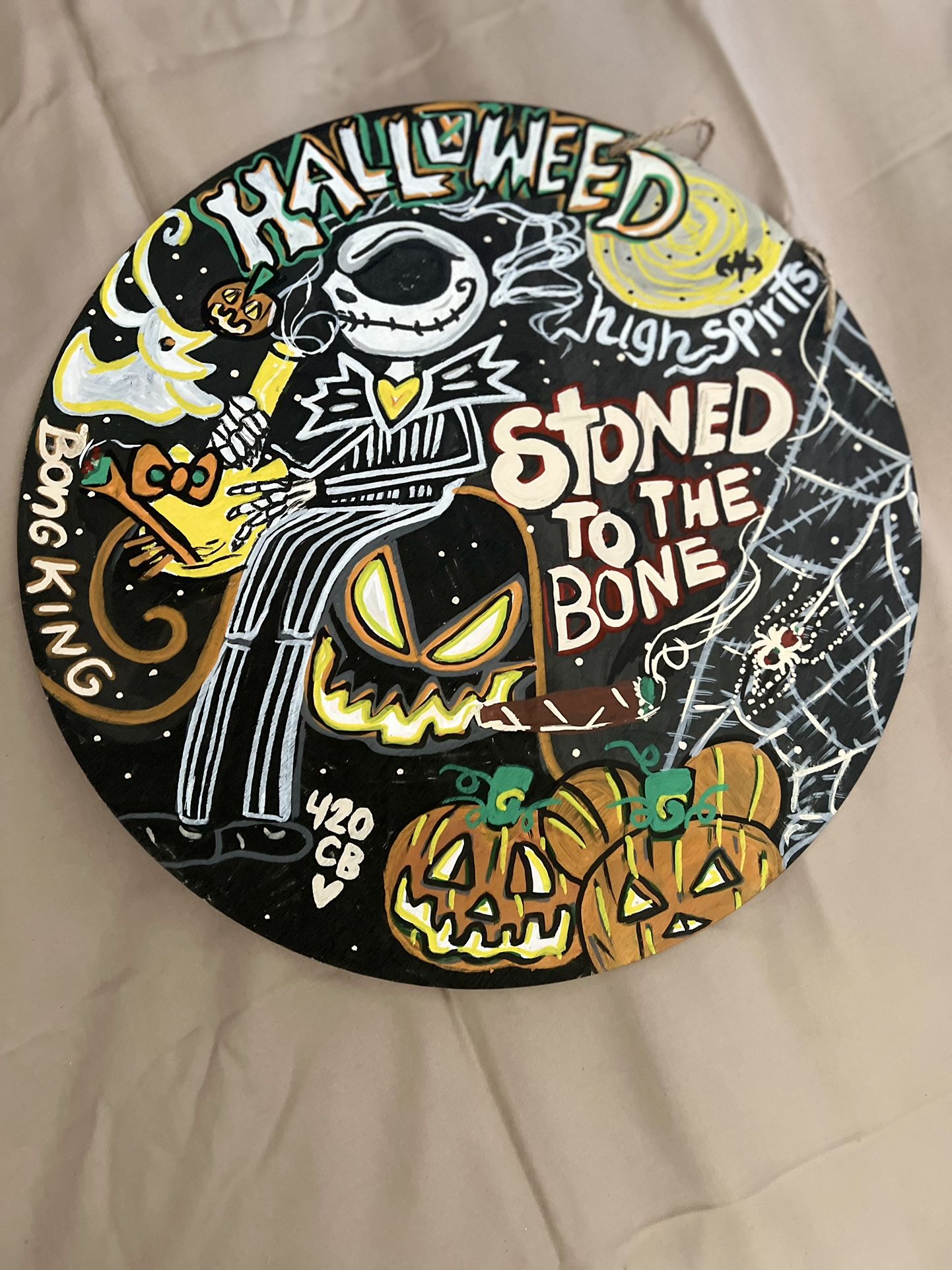 Jack The Skeleton Wood Artwork