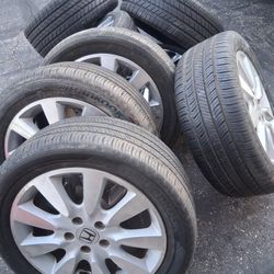 17in Honda Oem Weels And All Season Tires 