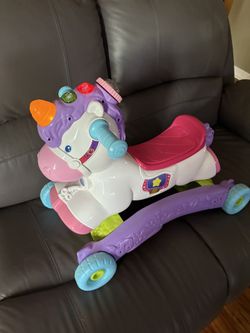 VTech Prance and Ride on Musical Magical Unicorn
