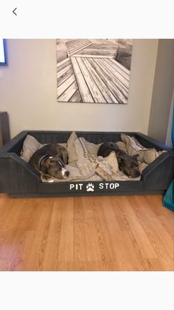 Custom built dog bed