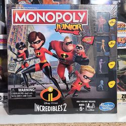 Monopoly Junior Incredibles 2 Board Game