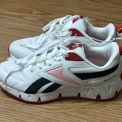 Reebok Zig Dynamica 2.0 Shoes Men’s 7 White010 Red Pink Casual Sneakers D1015
