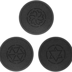 Silica Felt Drink Coasters With Holder Anti-skid Water Absorption - Set of 6
