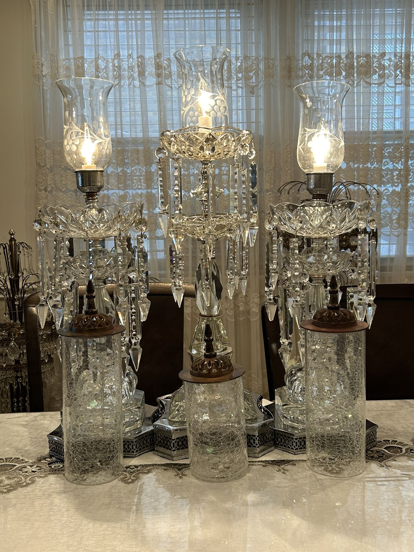 Antique Set Of Lamps 