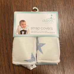 Aden & Anais  Strap Covers Muslin 4 Pairs