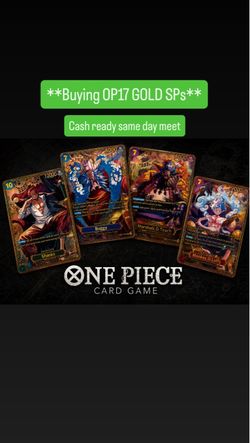 **Buying** One Piece Op17 Gold SP Cards
