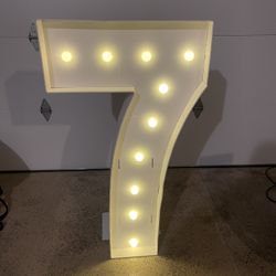 Marquee number “7”