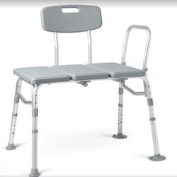 NEW IN BOX 400 POUND CAPACITY TRANSFER BATH BENCH WITH BACK (SEE PHOTOS)